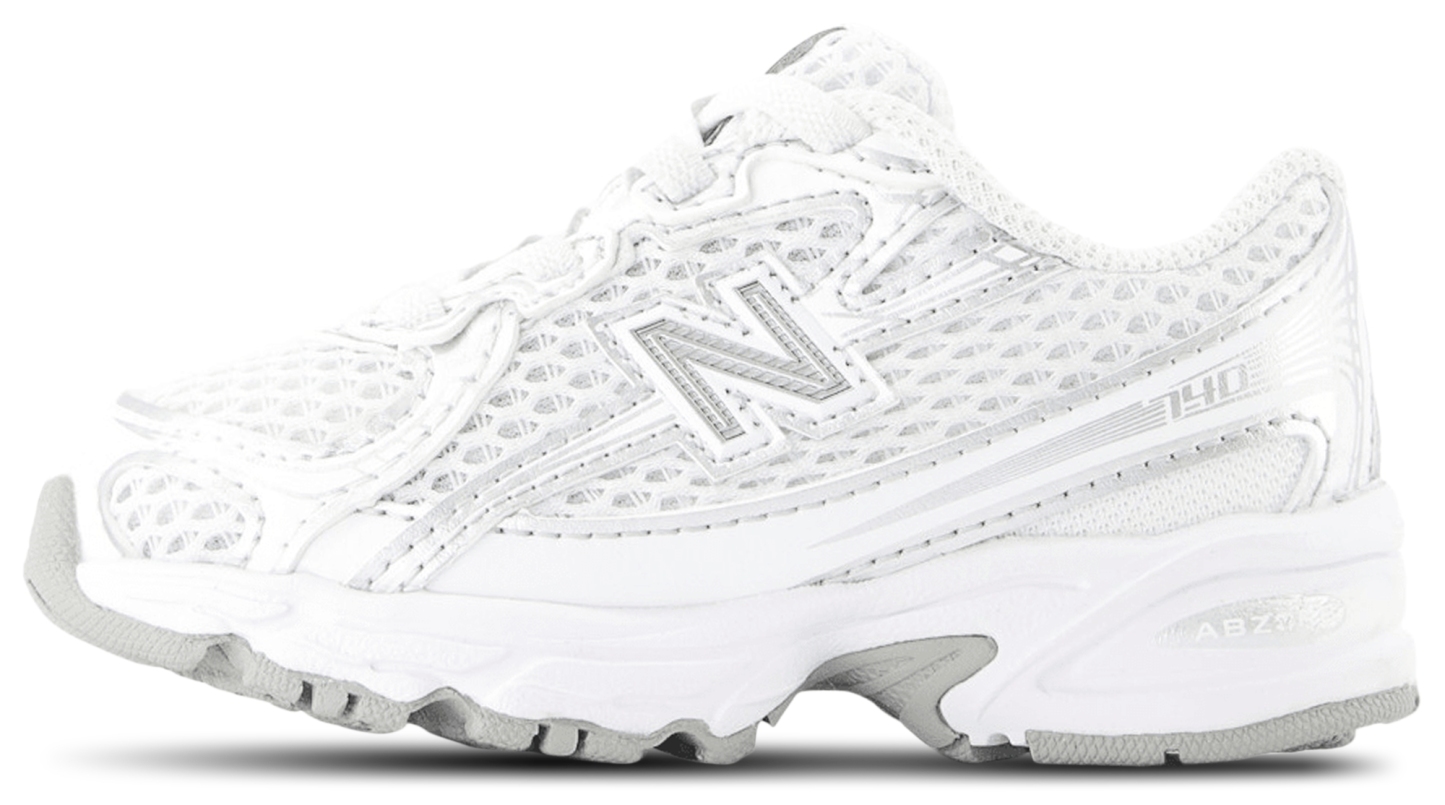 New Balance 740 Bungee Lace - Bebes Chaussures – White-Silver Metalic