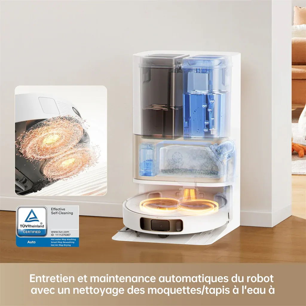 Drethtame L10s Pro Ultra Heat Robot Aspirateur Laveur