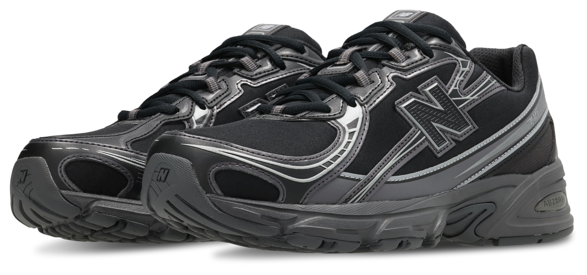 New Balance 740 - Homme Chaussures – Black-Black Cement-Grey