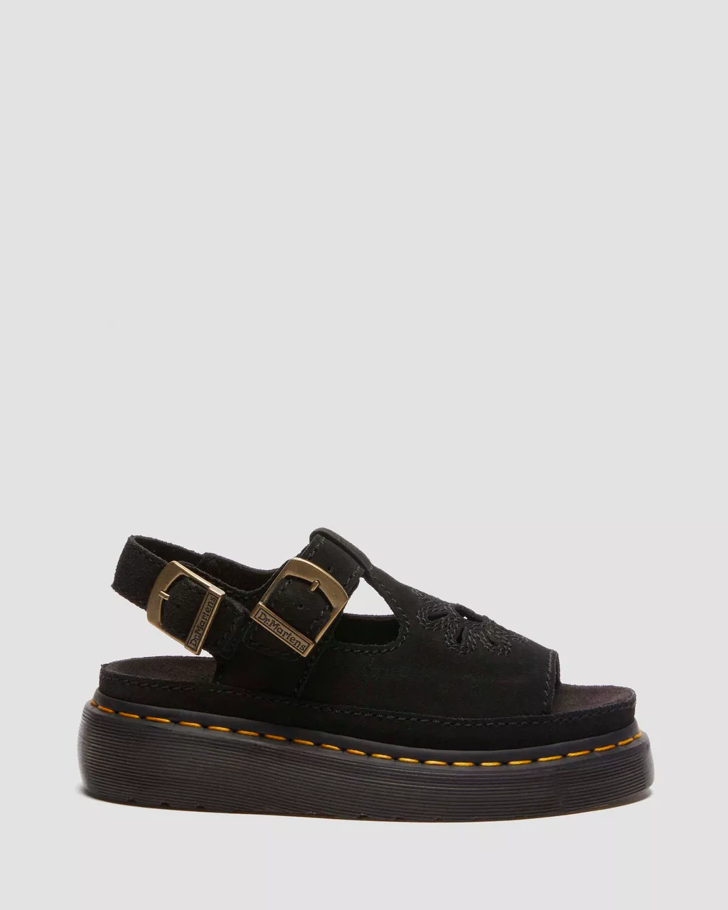 DR MthtartenS Sandales Dunnet Flower en cuir Buttersoft