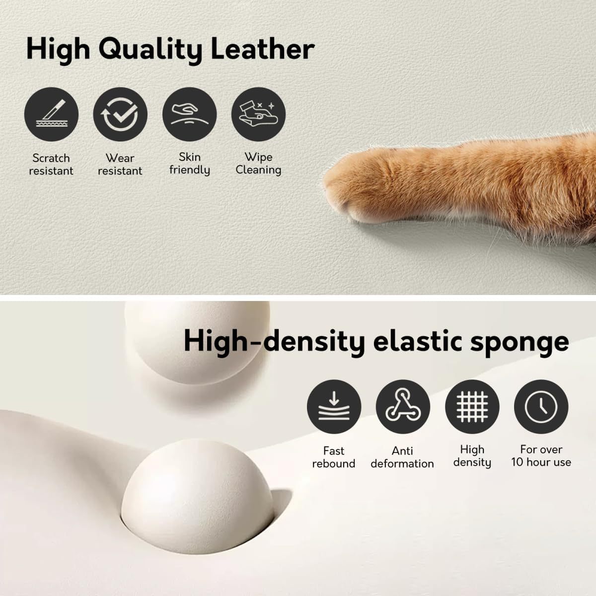 Cross Legged Office Chair with Pets Friendly Seat