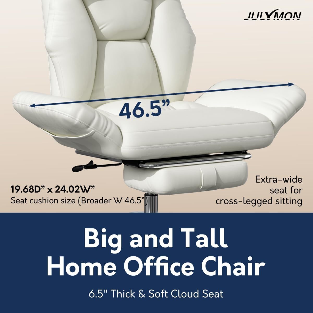 Cross Legged Office Chair with Pets Friendly Seat