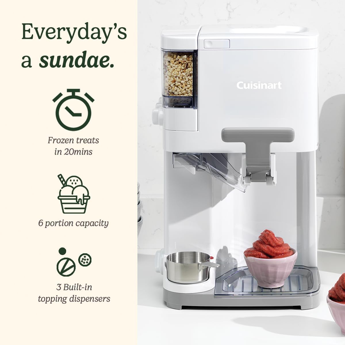 Cuisinart Machine à glace italienne 1.42l - ice48e
