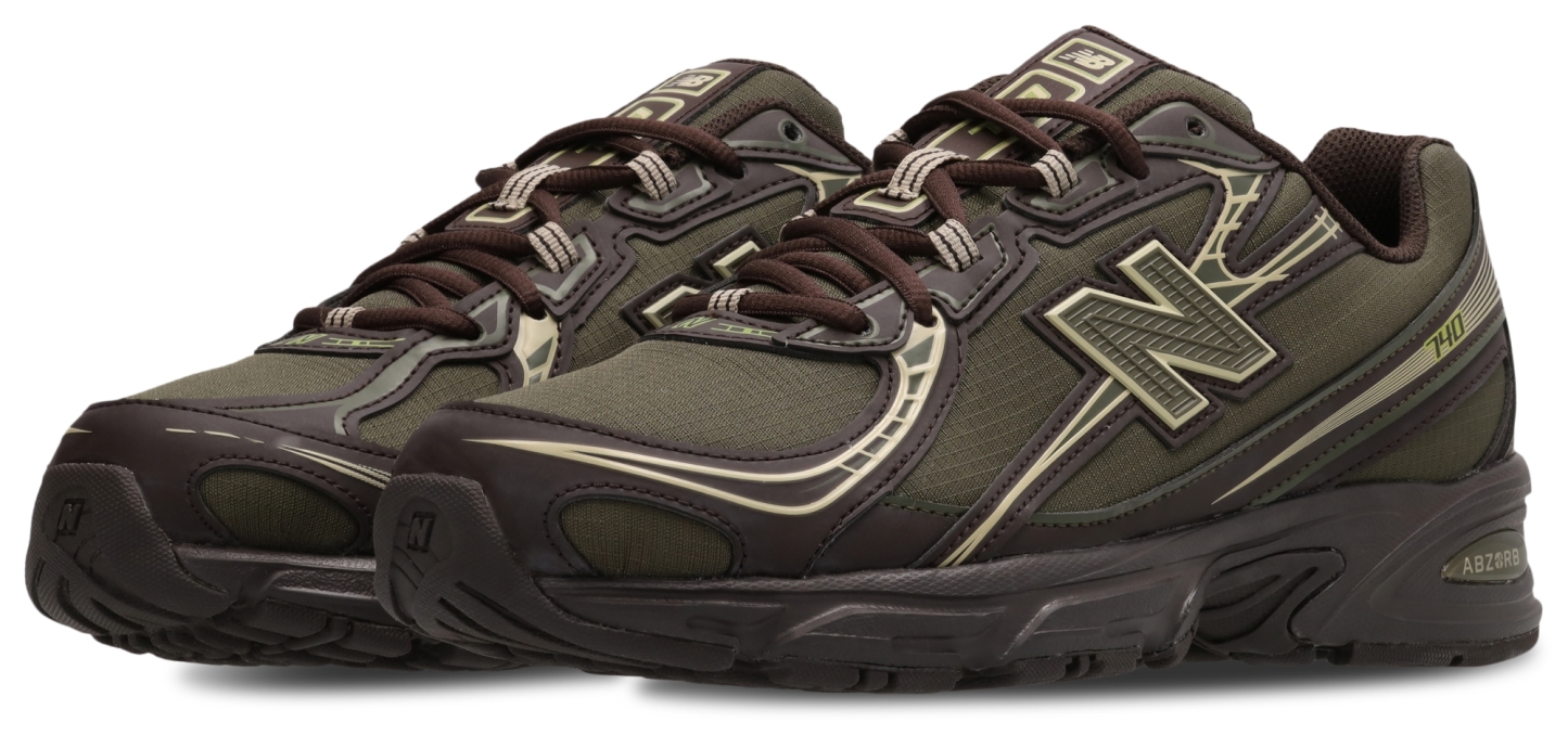 New Balance 740 - Homme Chaussures – Brown-Green