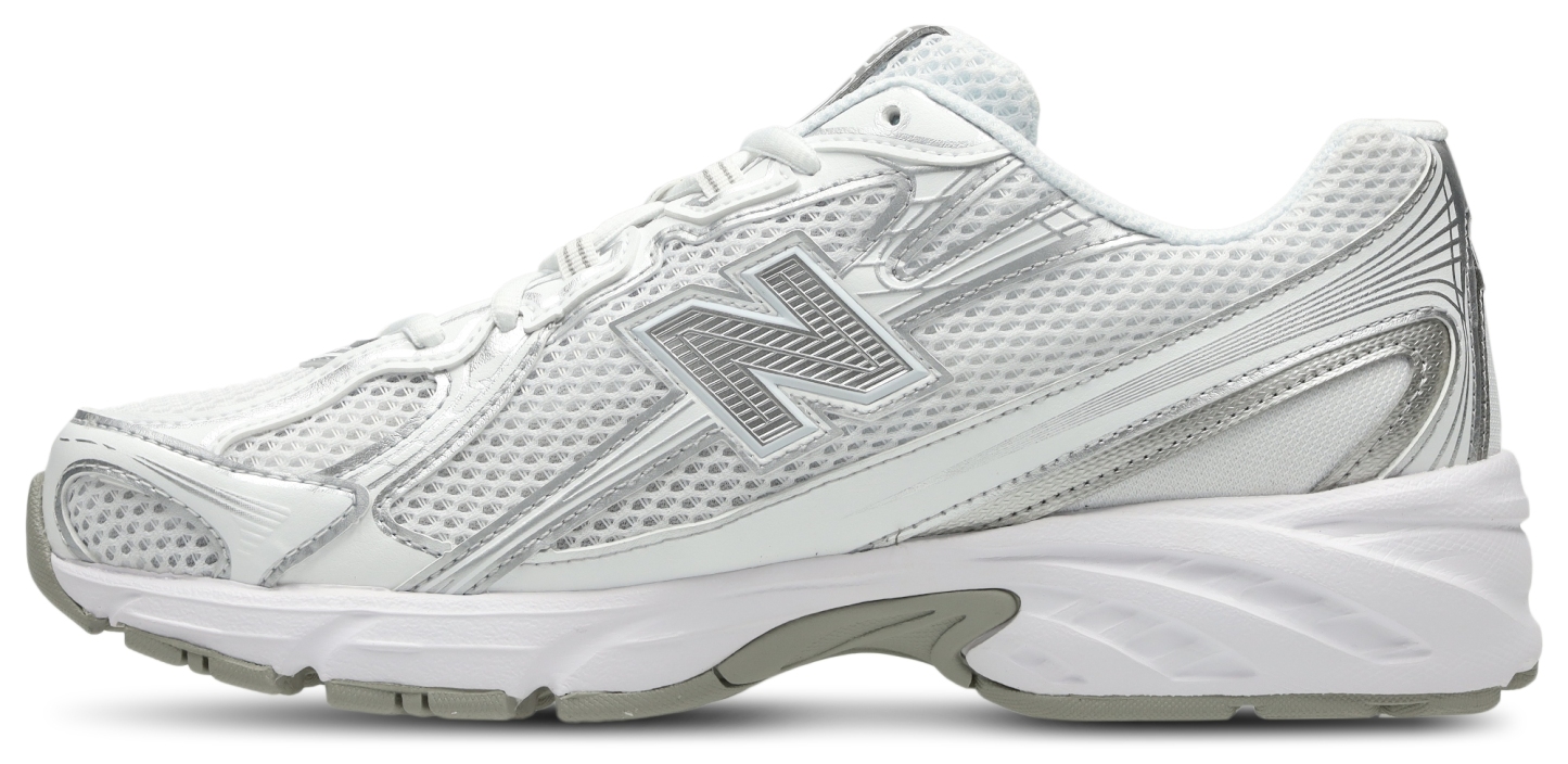 New Balance 740 - Homme Chaussures – White-Silver Metallic