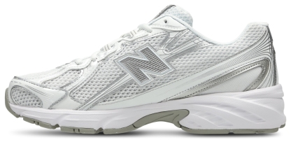New Balance 740 - Homme Chaussures – White-Silver Metallic