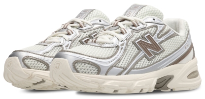 New Balance 740 - Femme Chaussures – Sea Salt-Arid Stone-Silver Metallic Mu2