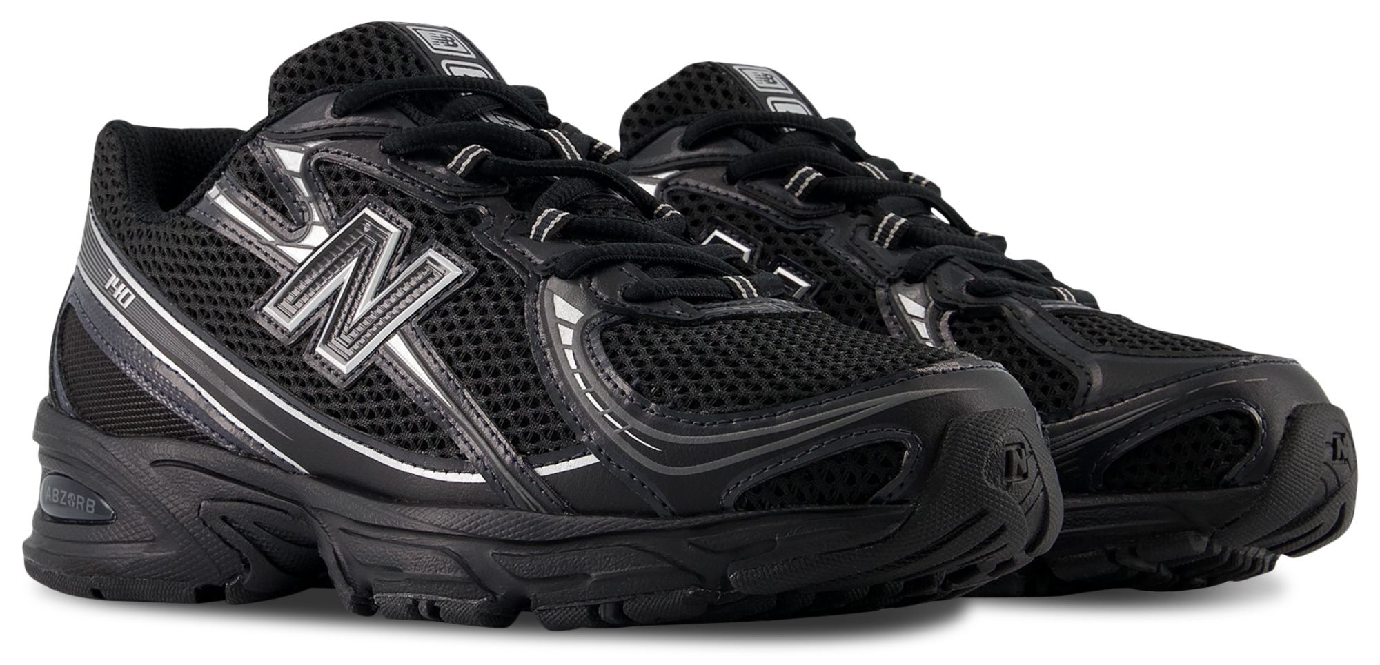 New Balance 740 - Femme Chaussures – Black-Silver Metallic Bm2