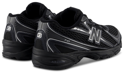New Balance 740 Bungee Lace - Maternelle Chaussures – Black-Silver Metallic