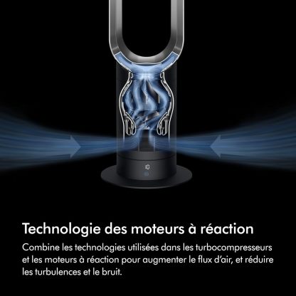 Ventilateur tour Dythtson Cool en Blanc et Argent