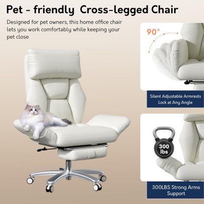 Cross Legged Office Chair with Pets Friendly Seat