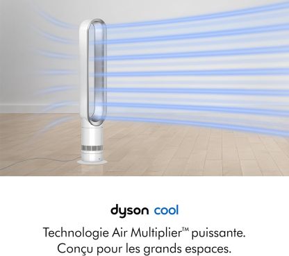 Ventilateur tour Dythtson Cool en Blanc et Argent