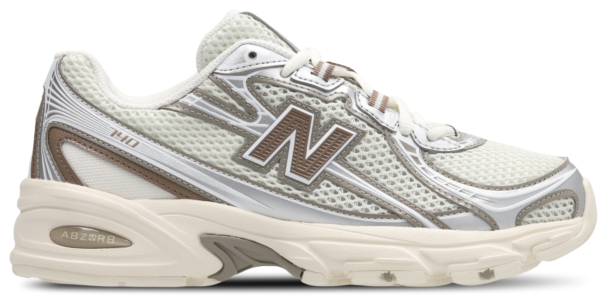 New Balance 740 - Femme Chaussures – Sea Salt-Arid Stone-Silver Metallic Mu2