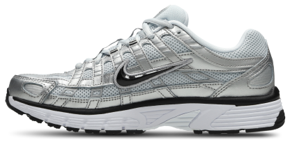 Nike P-6000 - Femme Chaussures – White-Black-Metallic Silver