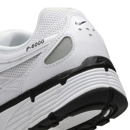 Nike P-6000 - Homme Chaussures – White-Black-Metallic Silver