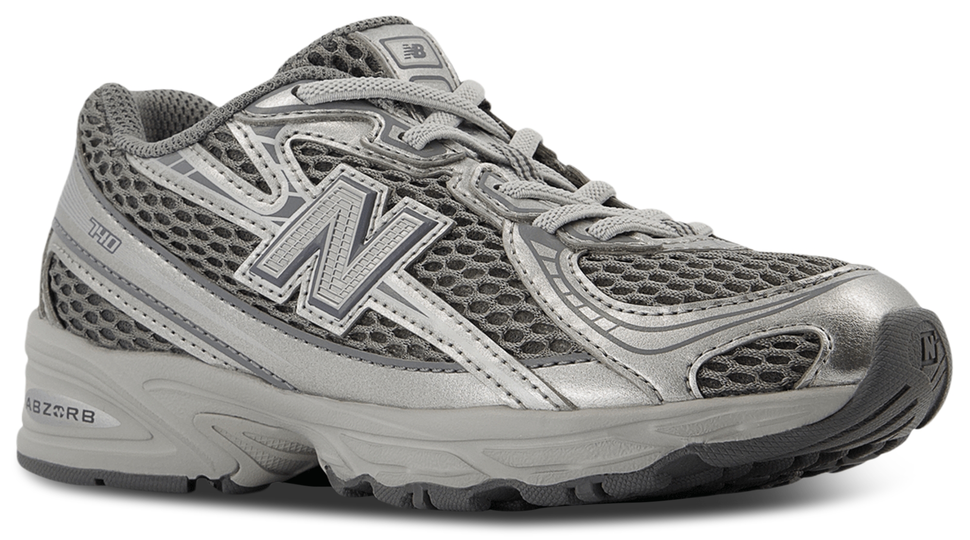 New Balance 740 Bungee Lace - Maternelle Chaussures – Harbor Grey-Silver Metallic