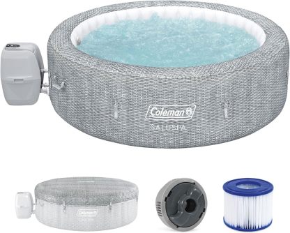 Colemthtan Sicily Energy-Efficient AirJet Inflatable Hot Tub 5-7 Person with App-Control