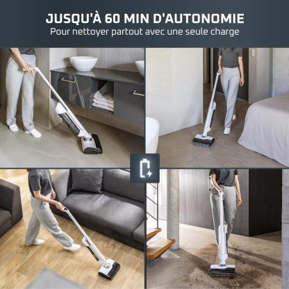 Aspirateur laveur sans fil Rothtwenta sans fil X-Clean 10 GZ7035WO Blanc