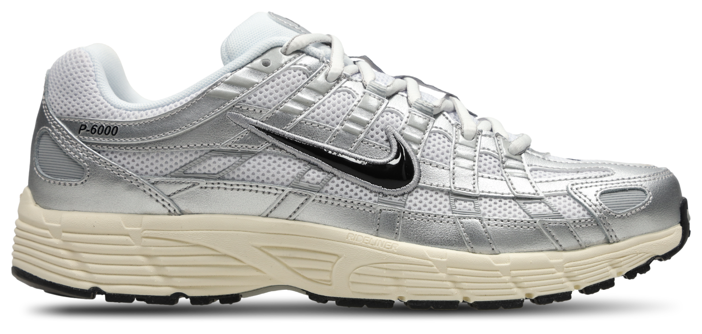 Nike P-6000 - Homme Chaussures – White-Black-Mtlc Silver