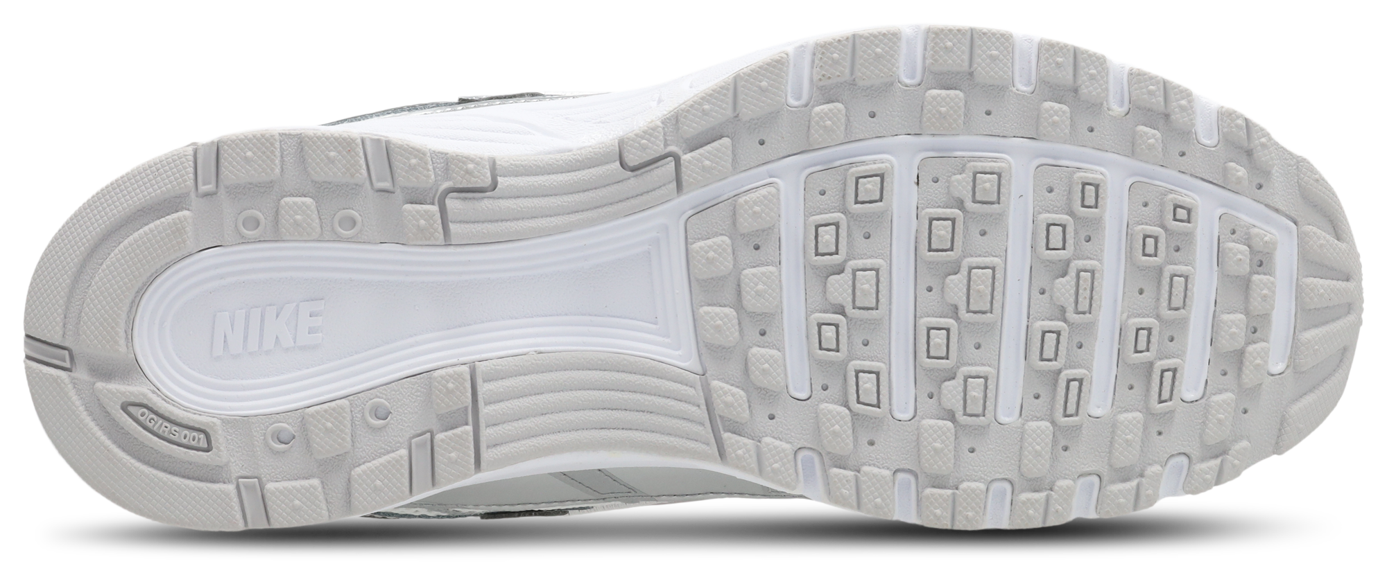 Nike P-6000 - Primaire-College Chaussures – White-Vast Grey-Mtlc Silver