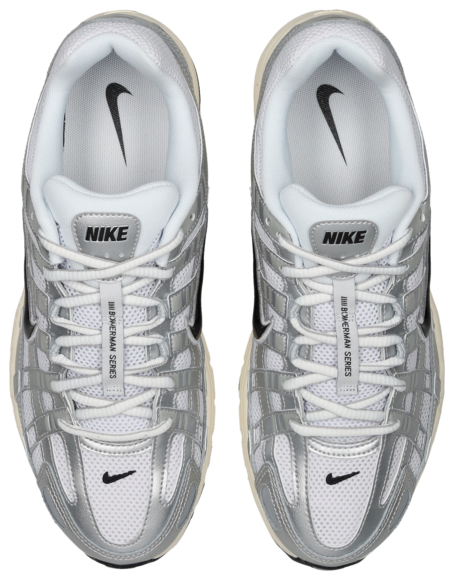 Nike P-6000 - Homme Chaussures – White-Black-Mtlc Silver