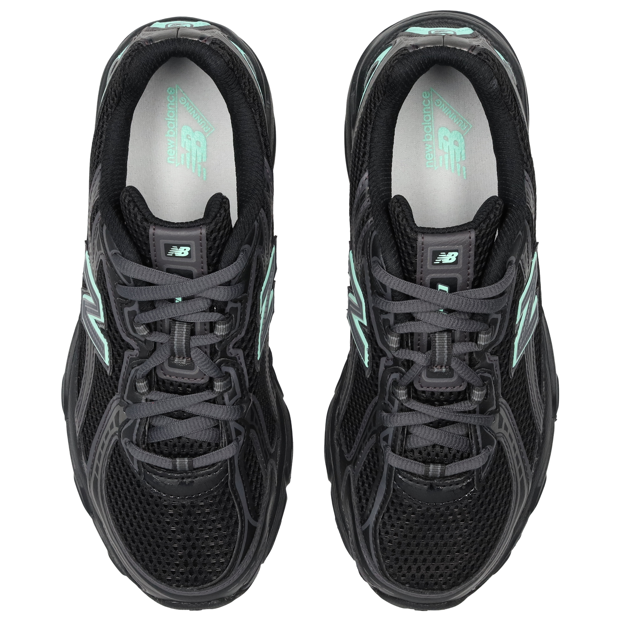 New Balance 740 - Primaire-College Chaussures – Black-Bright Mint