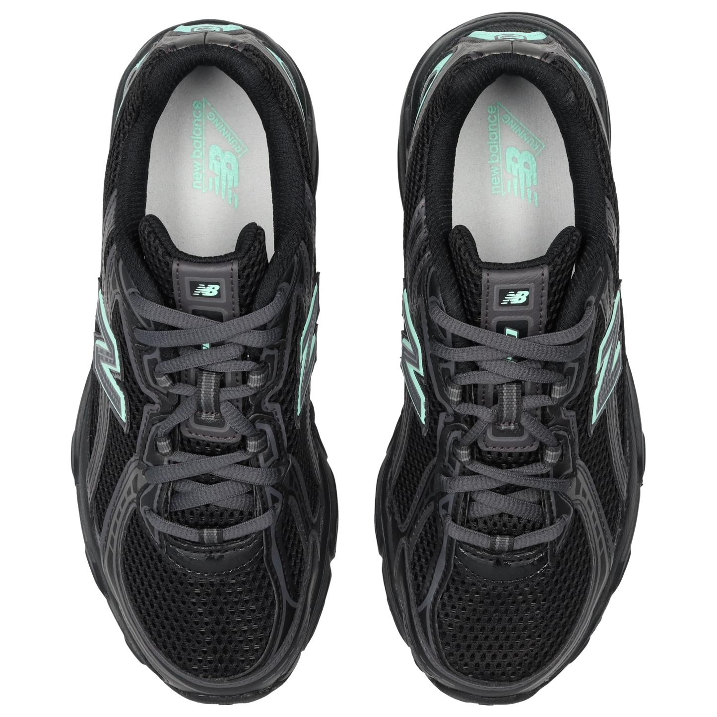 New Balance 740 - Primaire-College Chaussures – Black-Bright Mint