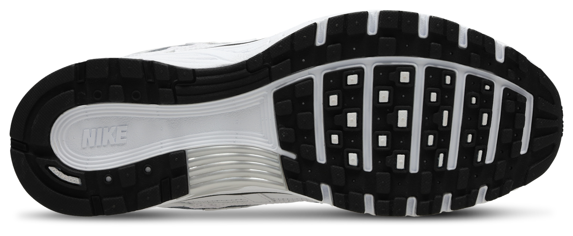 Nike P-6000 - Homme Chaussures – White-Black-Metallic Silver
