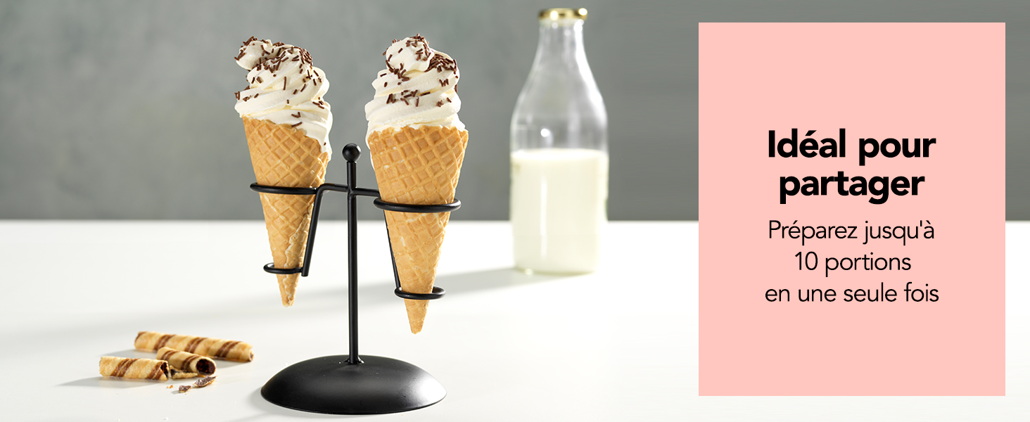 Cuisinart, machine &agrave; glace, ICE48E, sorbeti&egrave;re, glace &agrave; l'italienne maison, grande portions