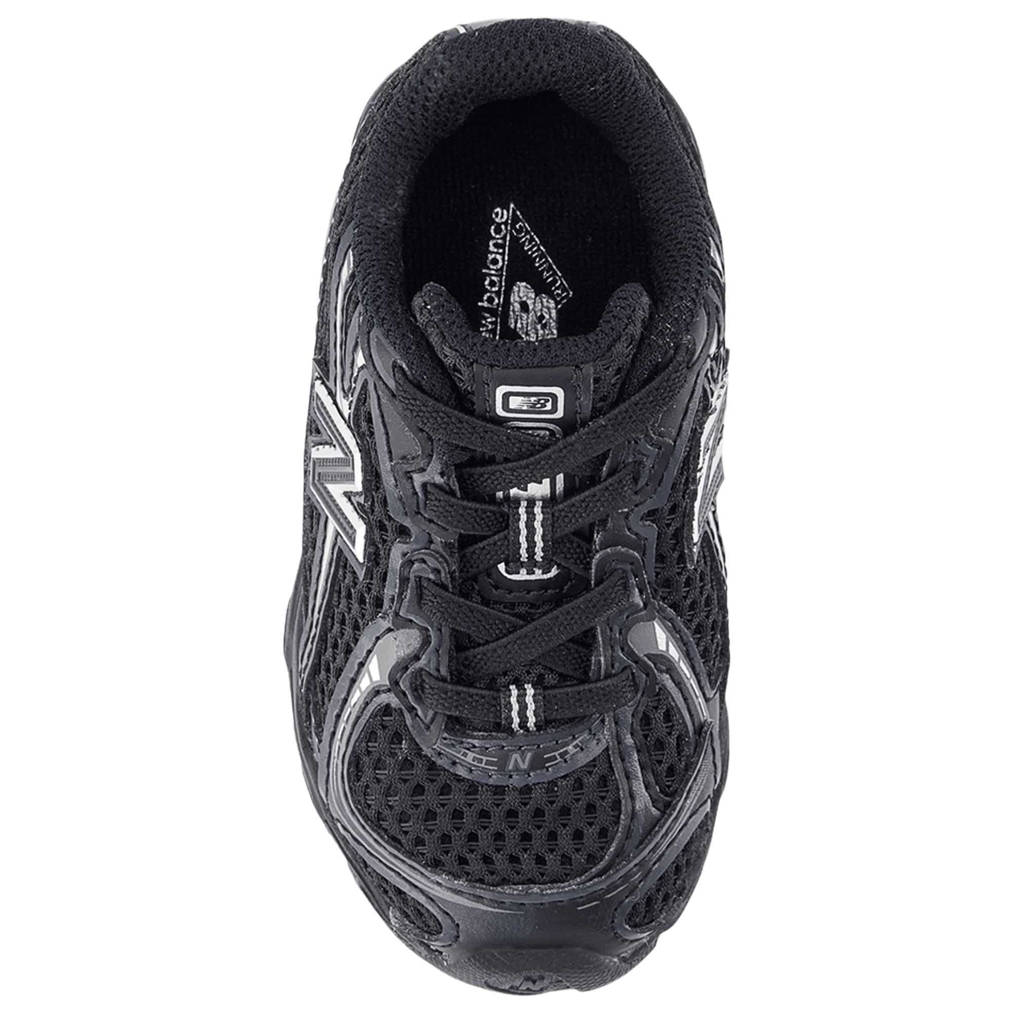 New Balance 740 Bungee Lace - Bebes Chaussures – Black-Silver Metallic
