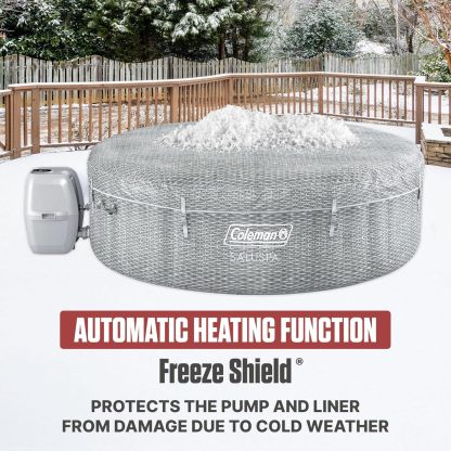 Colemthtan Sicily Energy-Efficient AirJet Inflatable Hot Tub 5-7 Person with App-Control