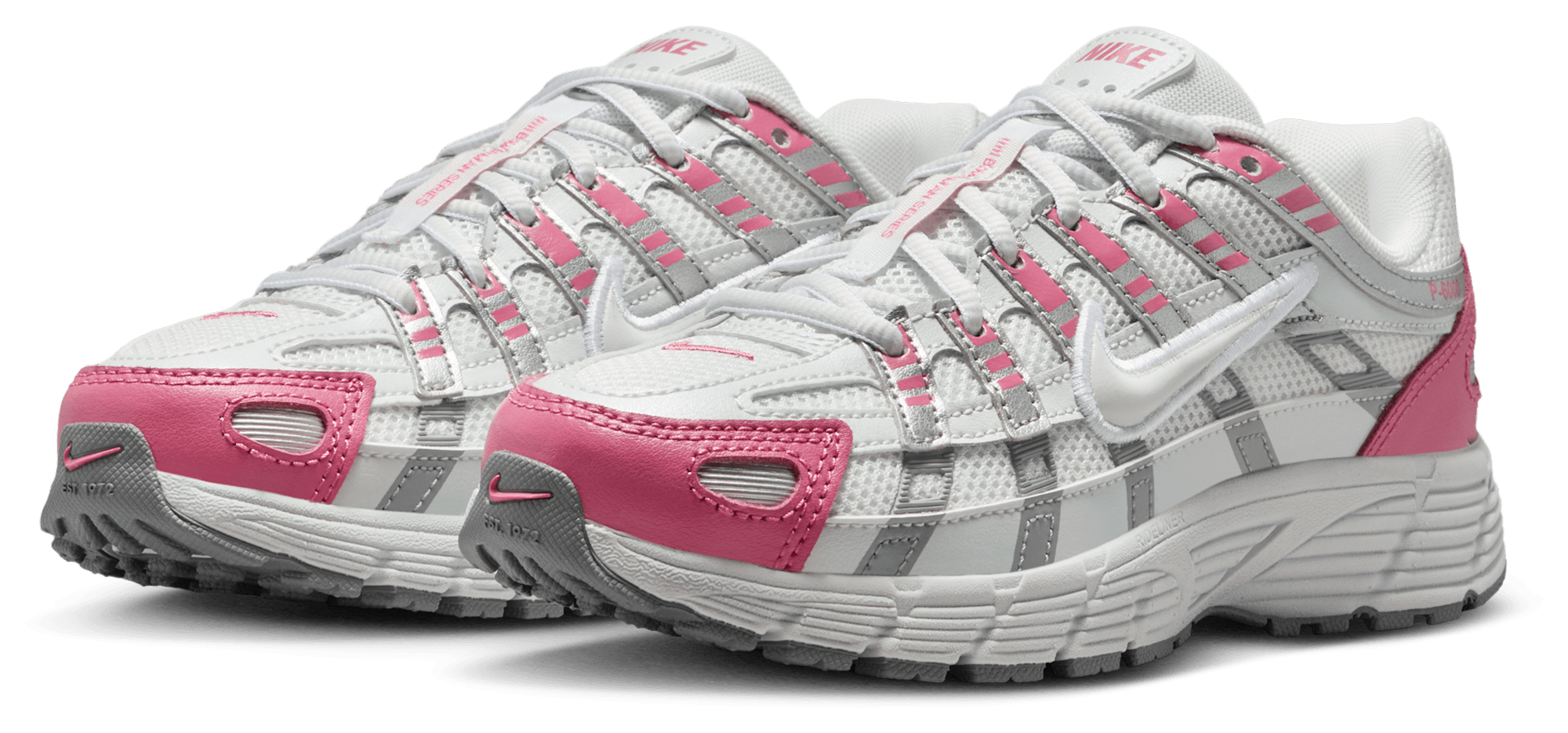 Nike P-6000 - Primaire-College Chaussures – Off White-Off White-Peony