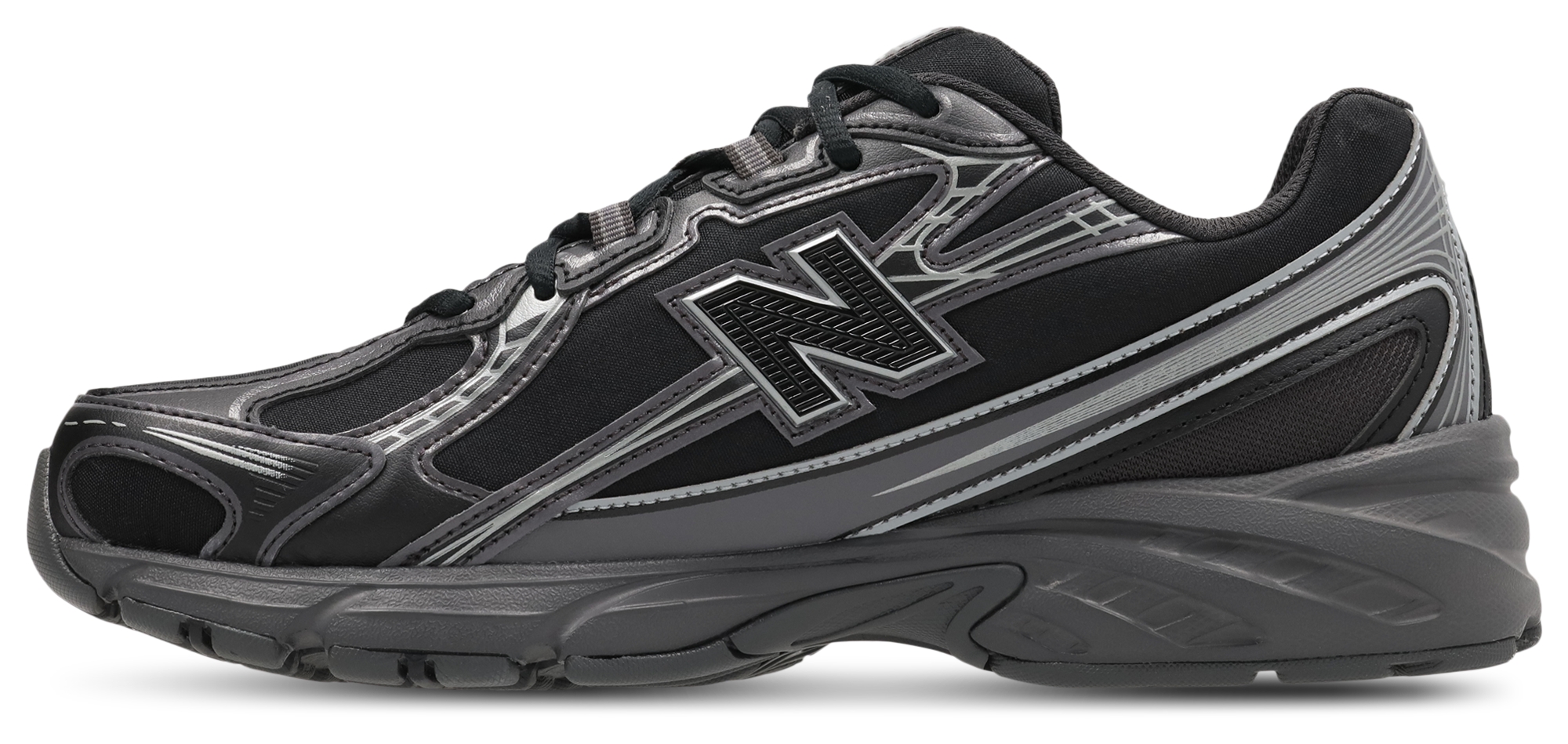 New Balance 740 - Homme Chaussures – Black-Black Cement-Grey
