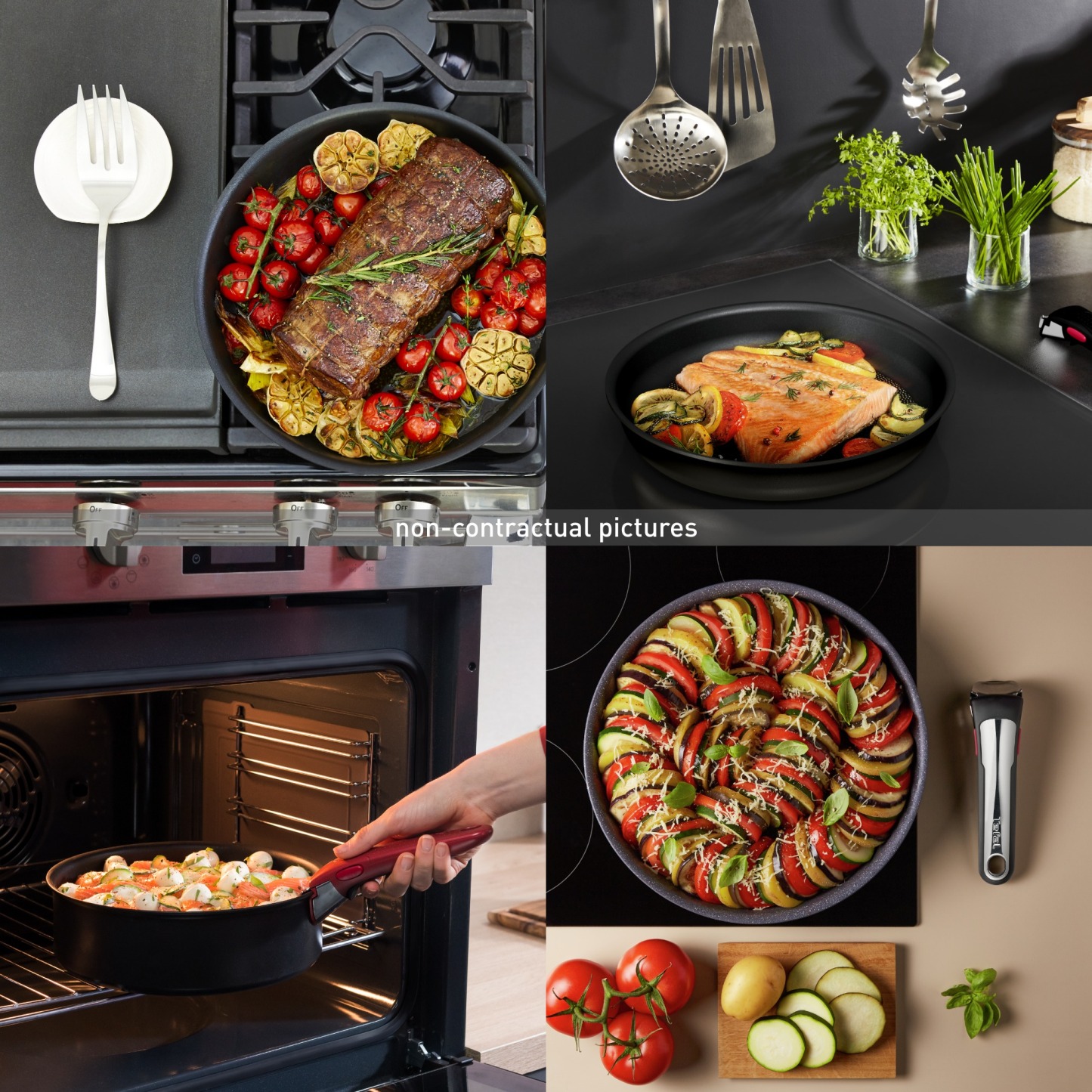 Tethtfal Ingenio Eco Resist Batterie de cuisine 13 pièces, Empilable