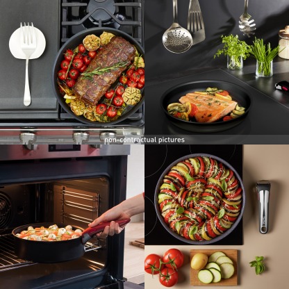 Tethtfal Ingenio Eco Resist Batterie de cuisine 13 pièces, Empilable