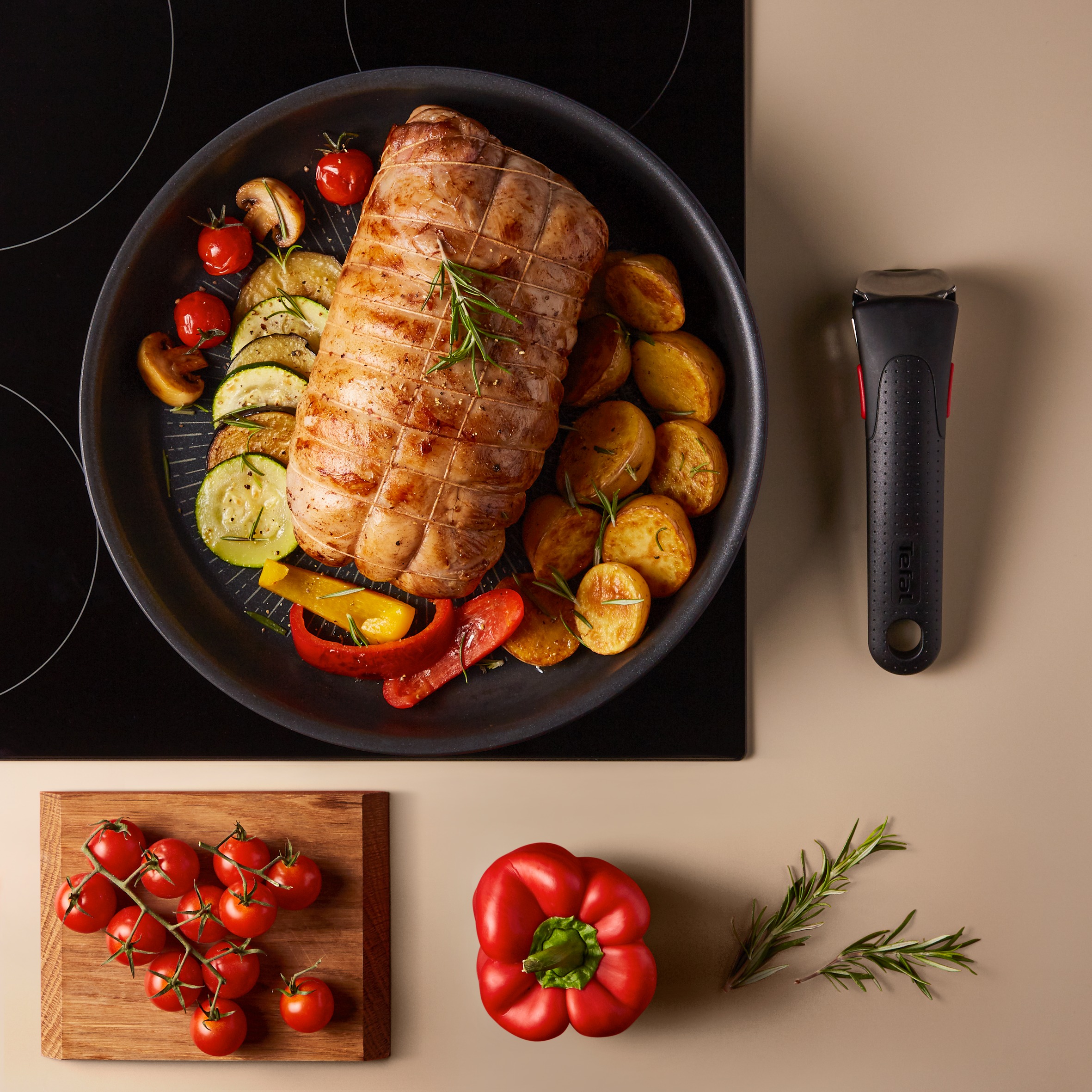 Tethtfal Ingenio Eco Resist Batterie de cuisine 13 pièces, Empilable