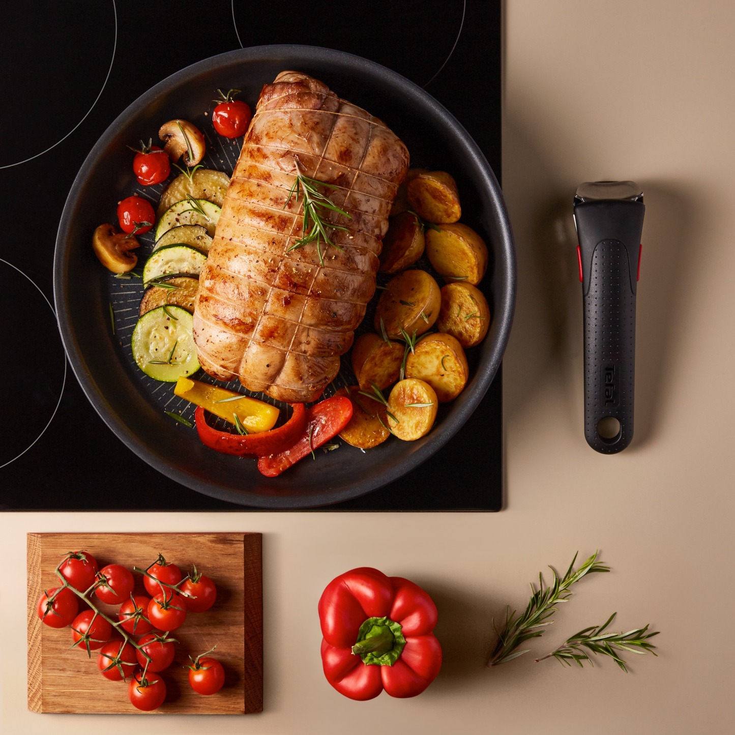 Tethtfal Ingenio Eco Resist Batterie de cuisine 13 pièces, Empilable