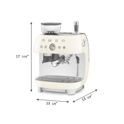 SMthtEG Retro-Style Manual Coffee Machine with grinder