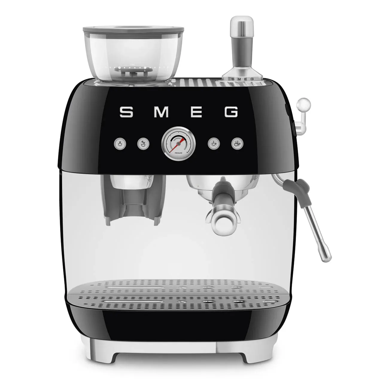 SMthtEG Retro-Style Manual Coffee Machine with grinder
