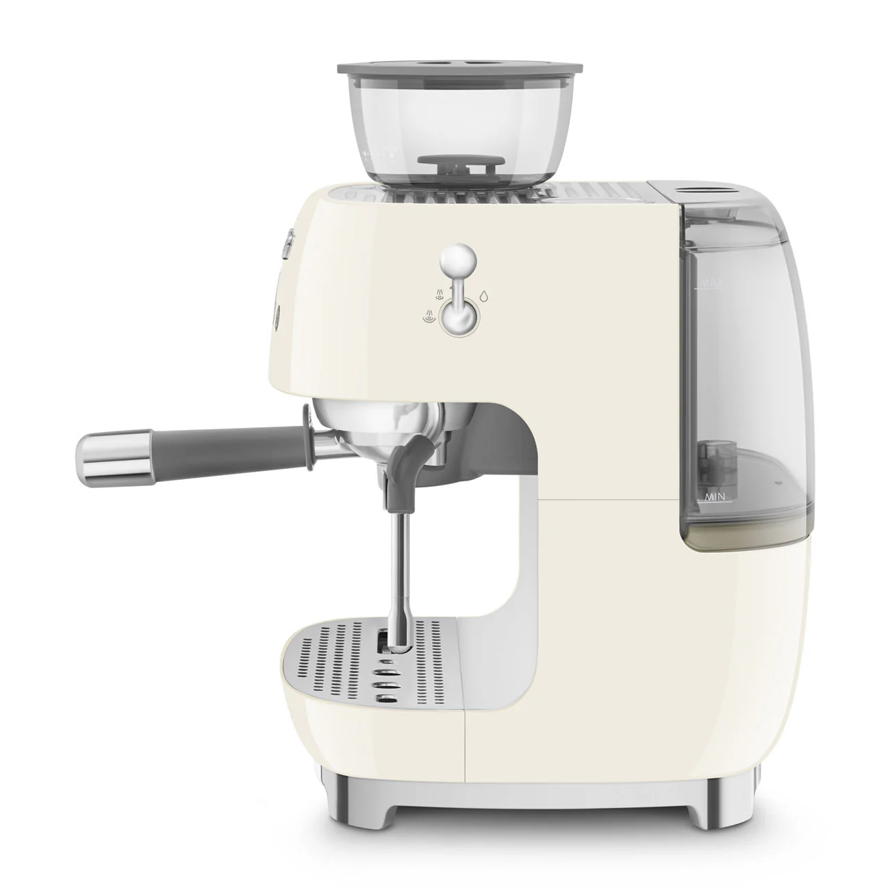 SMthtEG Retro-Style Manual Coffee Machine with grinder