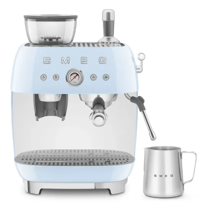 SMthtEG Retro-Style Manual Coffee Machine with grinder