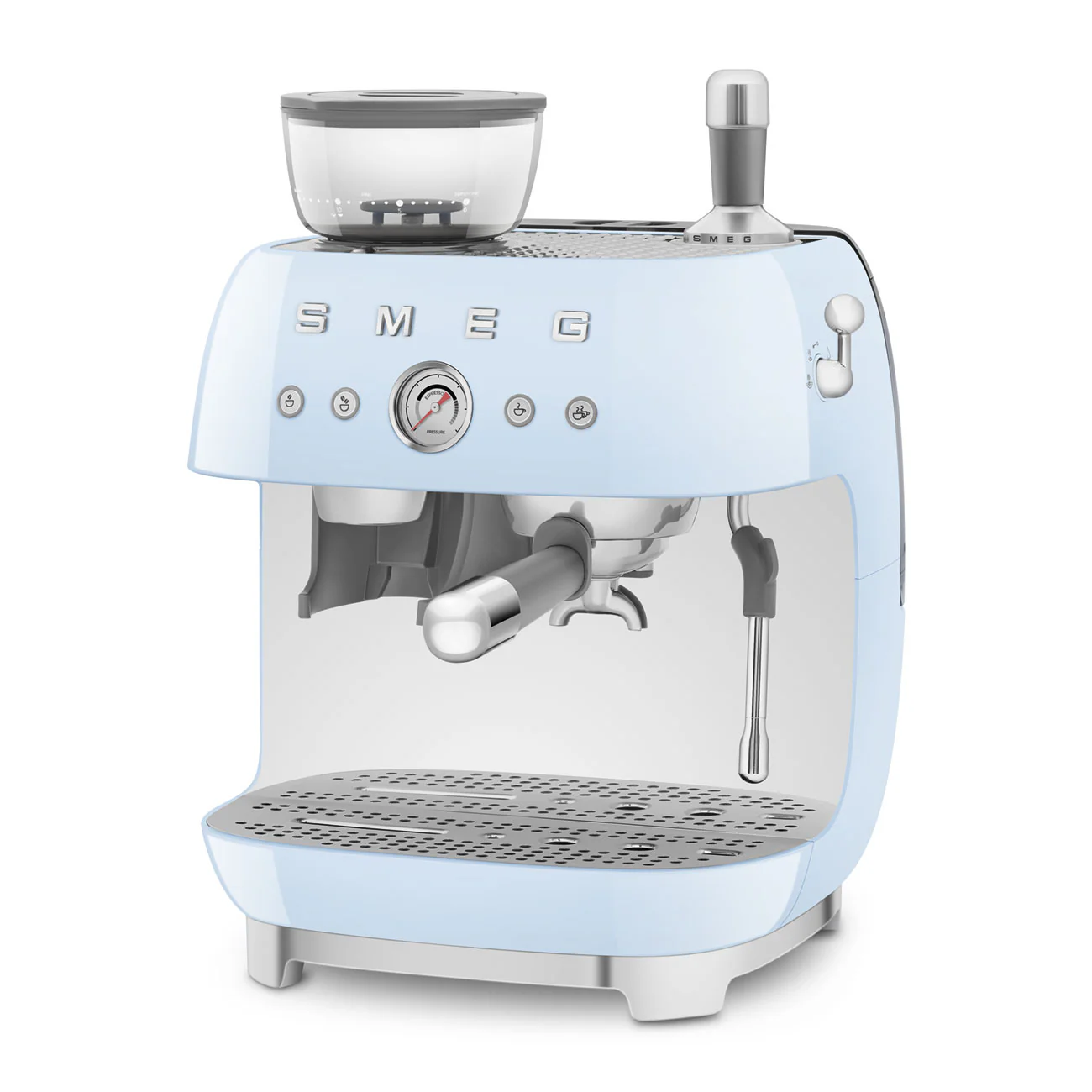 SMthtEG Retro-Style Manual Coffee Machine with grinder