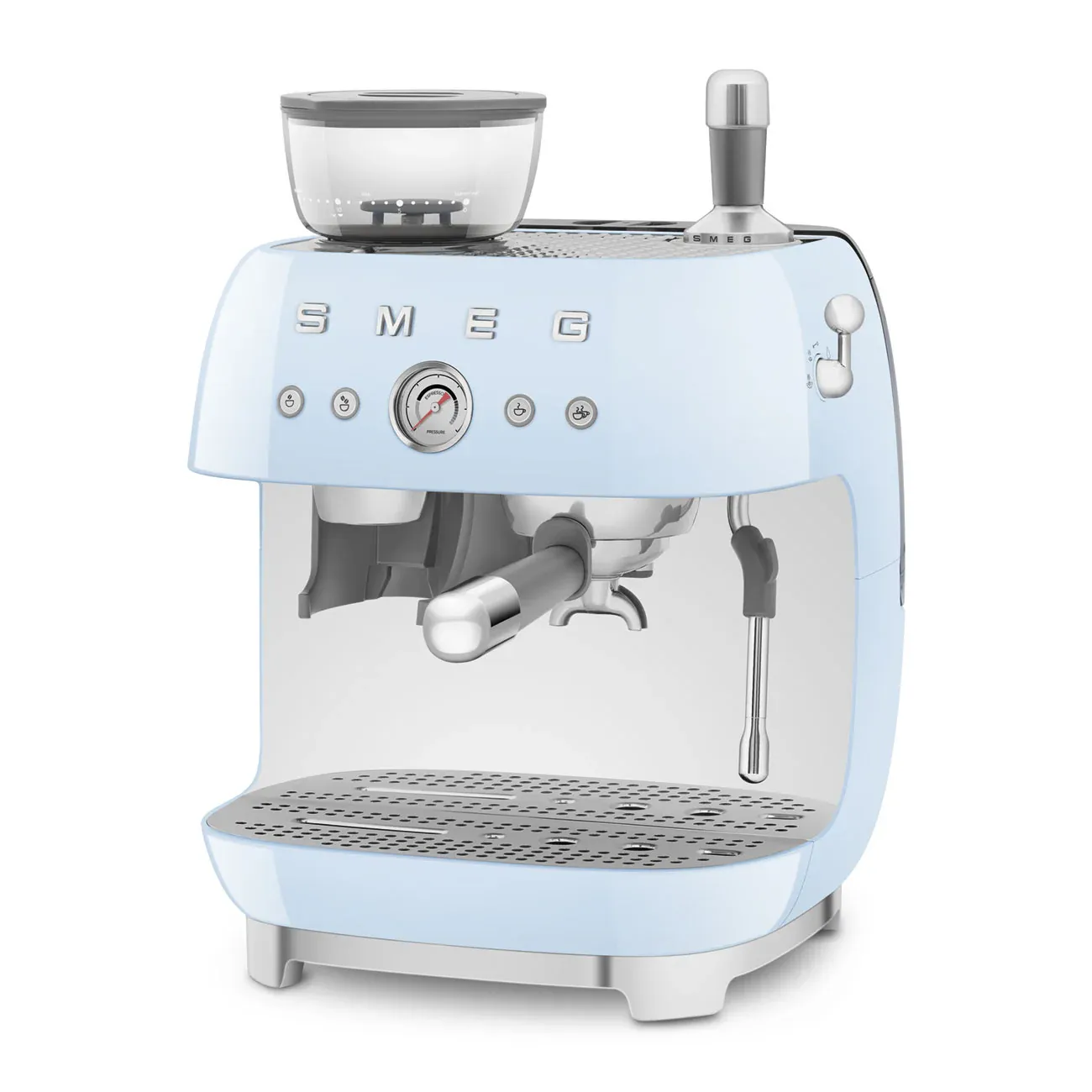 SMthtEG Retro-Style Manual Coffee Machine with grinder