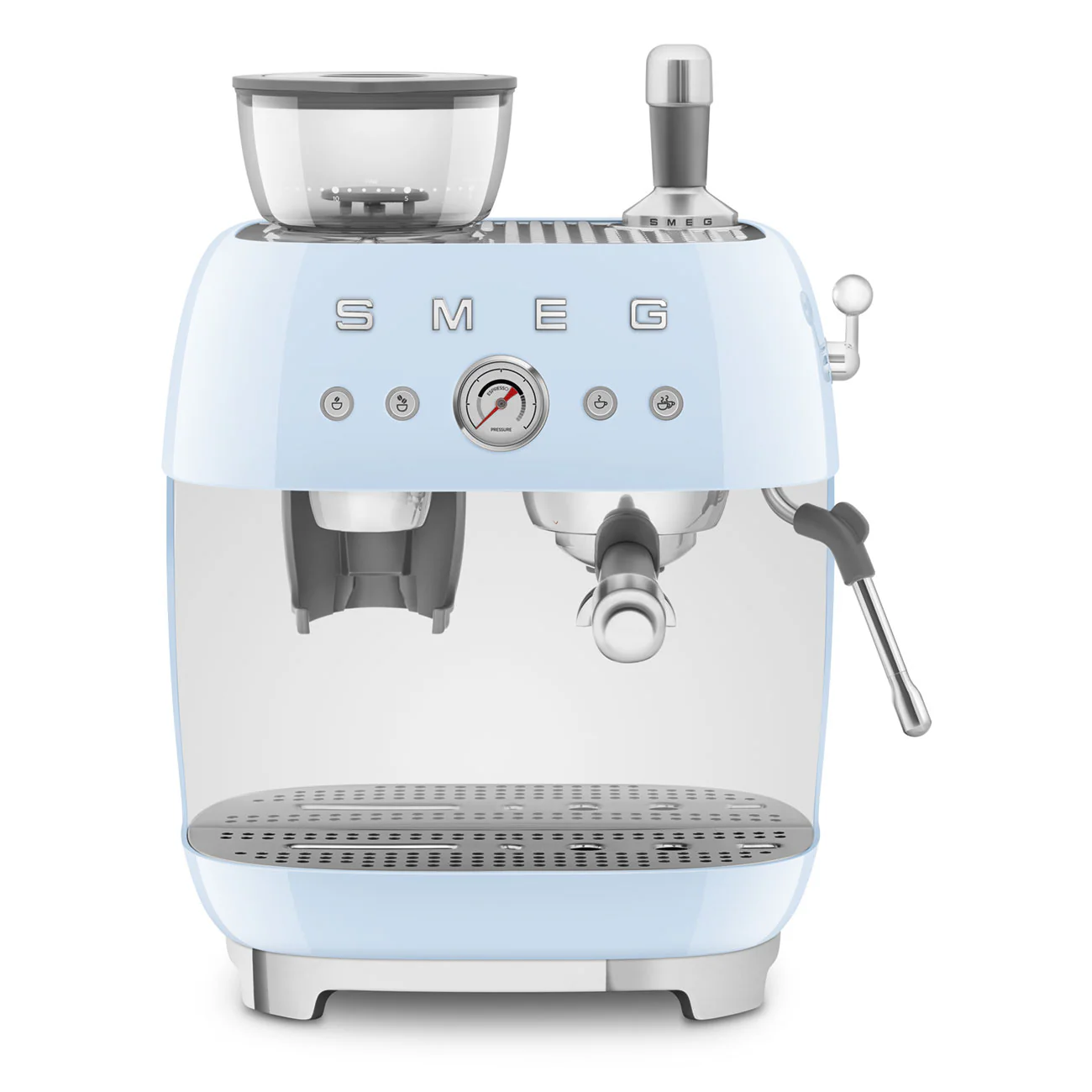 SMthtEG Retro-Style Manual Coffee Machine with grinder