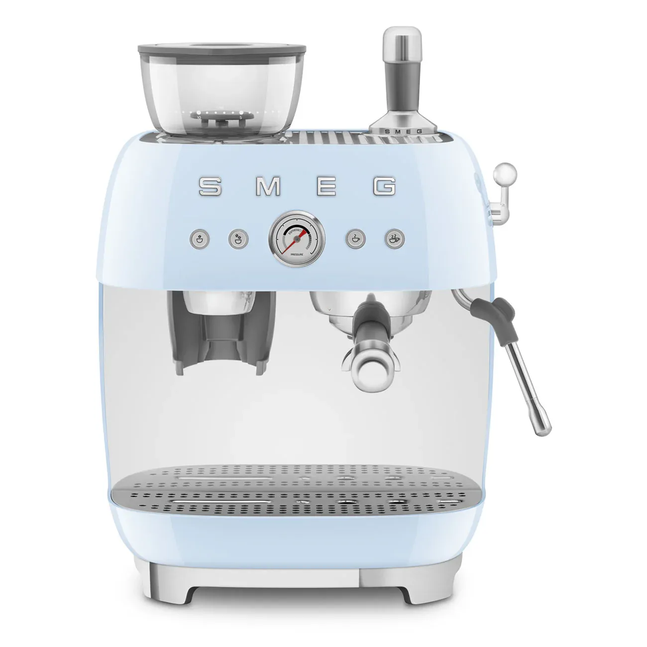 SMthtEG Retro-Style Manual Coffee Machine with grinder