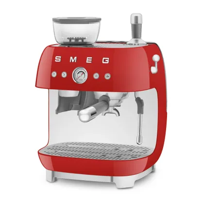 SMthtEG Retro-Style Manual Coffee Machine with grinder