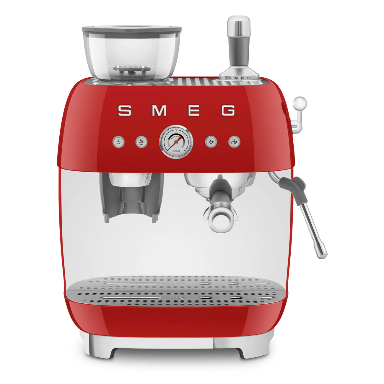 SMthtEG Retro-Style Manual Coffee Machine with grinder