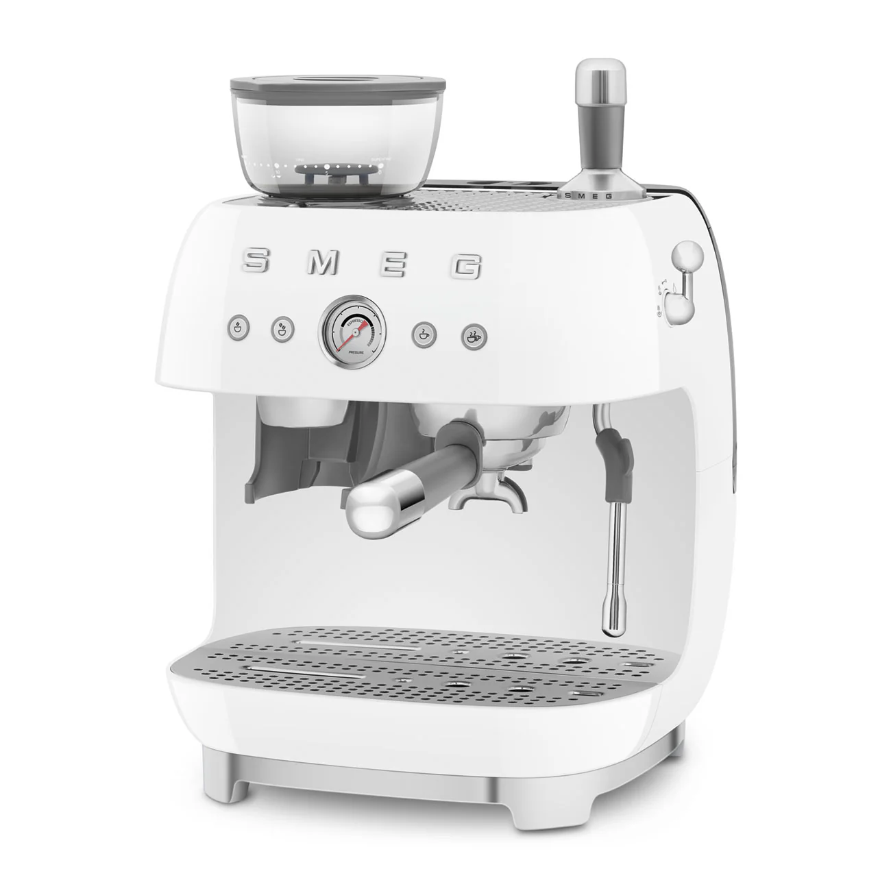 SMthtEG Retro-Style Manual Coffee Machine with grinder