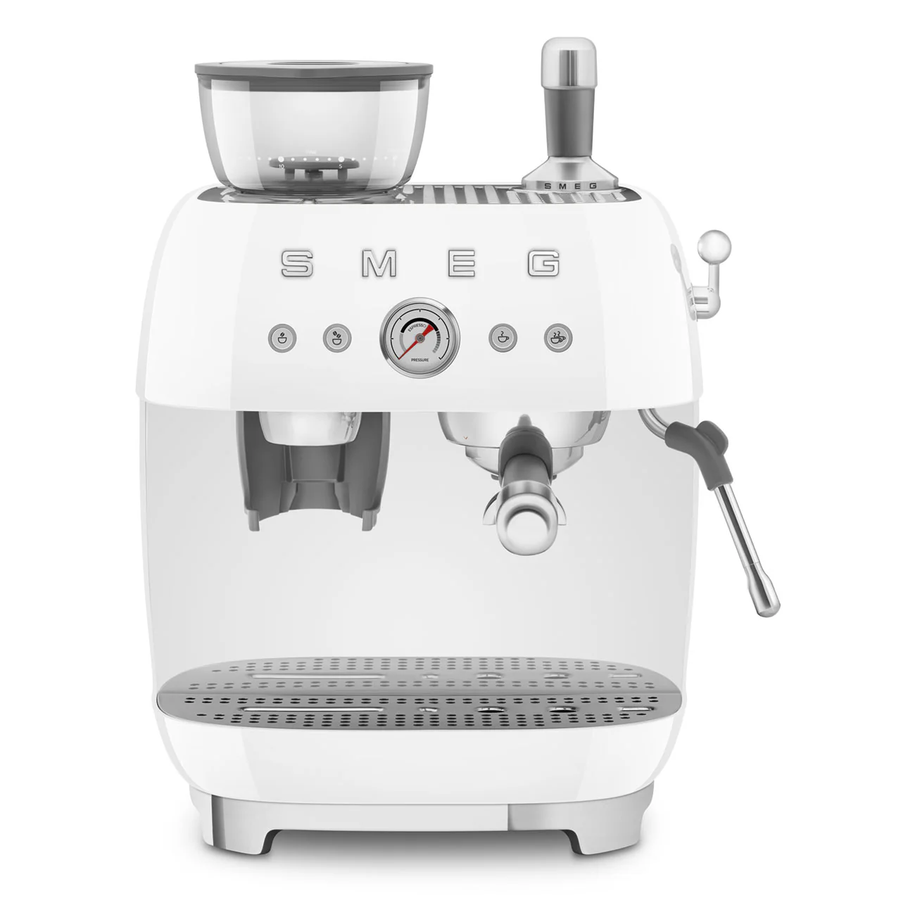 SMthtEG Retro-Style Manual Coffee Machine with grinder