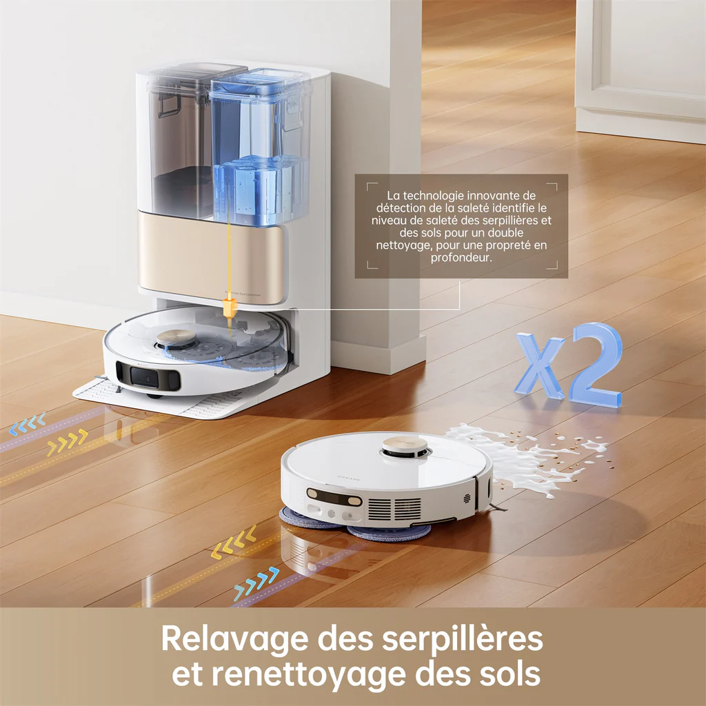 Drethtame L10s Pro Ultra Heat Robot Aspirateur Laveur